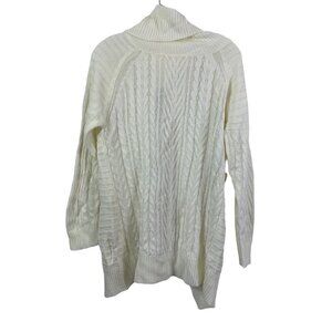 Women's Knitted Open Back Turtle Neck Sweater